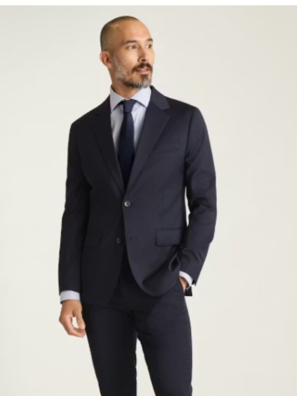 Bonobos Jetsetter Wool Blazer Stretch Athletic Fit 44R Navy